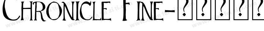 Chronicle Fine字体转换